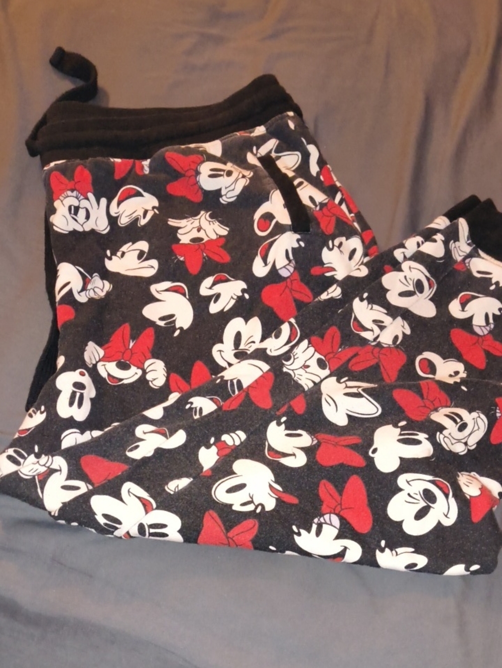 Disney Minnie Mouse Black, Red & White Pajama Pants